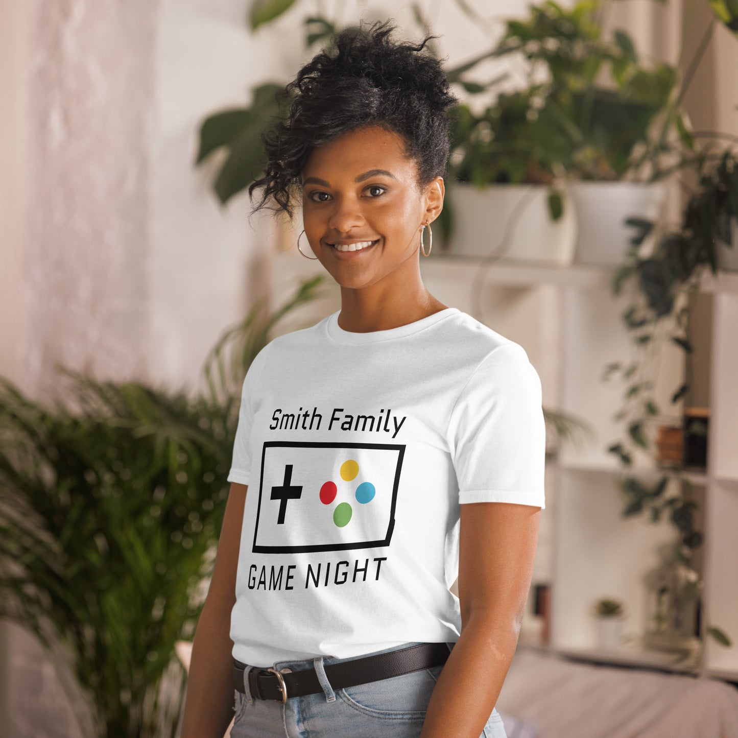 Personalised - Family Game Night - Short-Sleeve Unisex T-Shirt