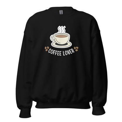 Coffee Lover - Unisex Sweatshirt Black Unisex Sweatshirt Coffee Globally Fulfilled Printed Worldwide