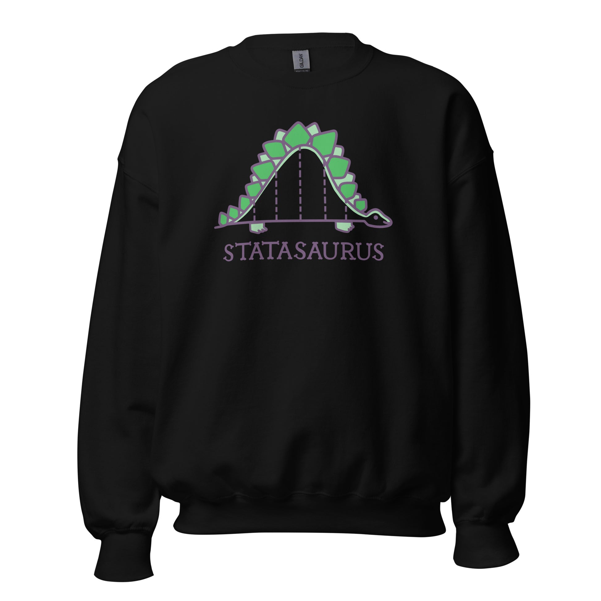 Statasaurus, Maths - Unisex Sweatshirt Black Unisex Sweatshirt Animal Globally Fulfilled Maths Printed Worldwide Science