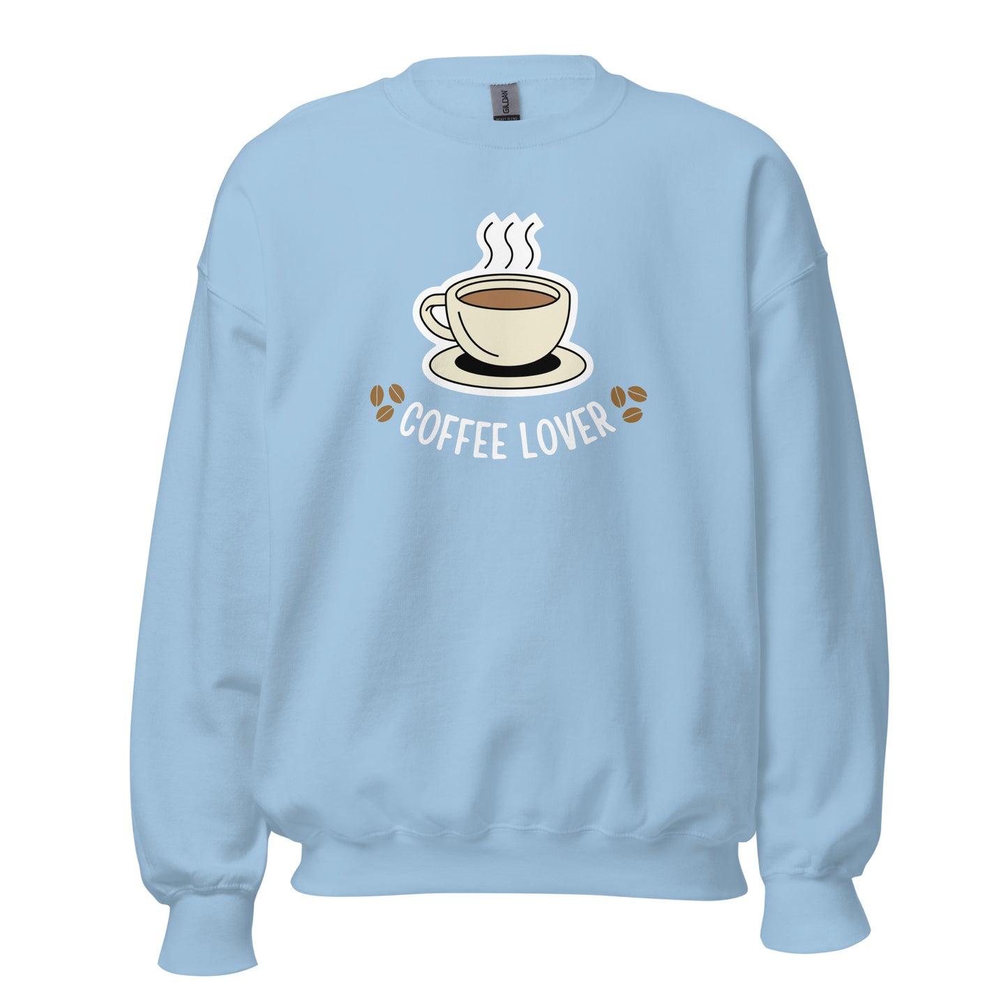 Coffee Lover - Unisex Sweatshirt Light Blue Unisex Sweatshirt Coffee Globally Fulfilled Printed Worldwide