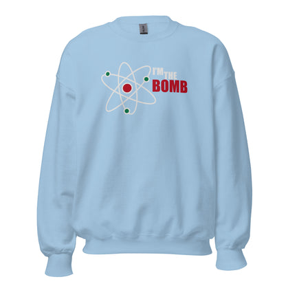 I'm The Bomb, Atom - Unisex Sweatshirt Light Blue Unisex Sweatshirt Science