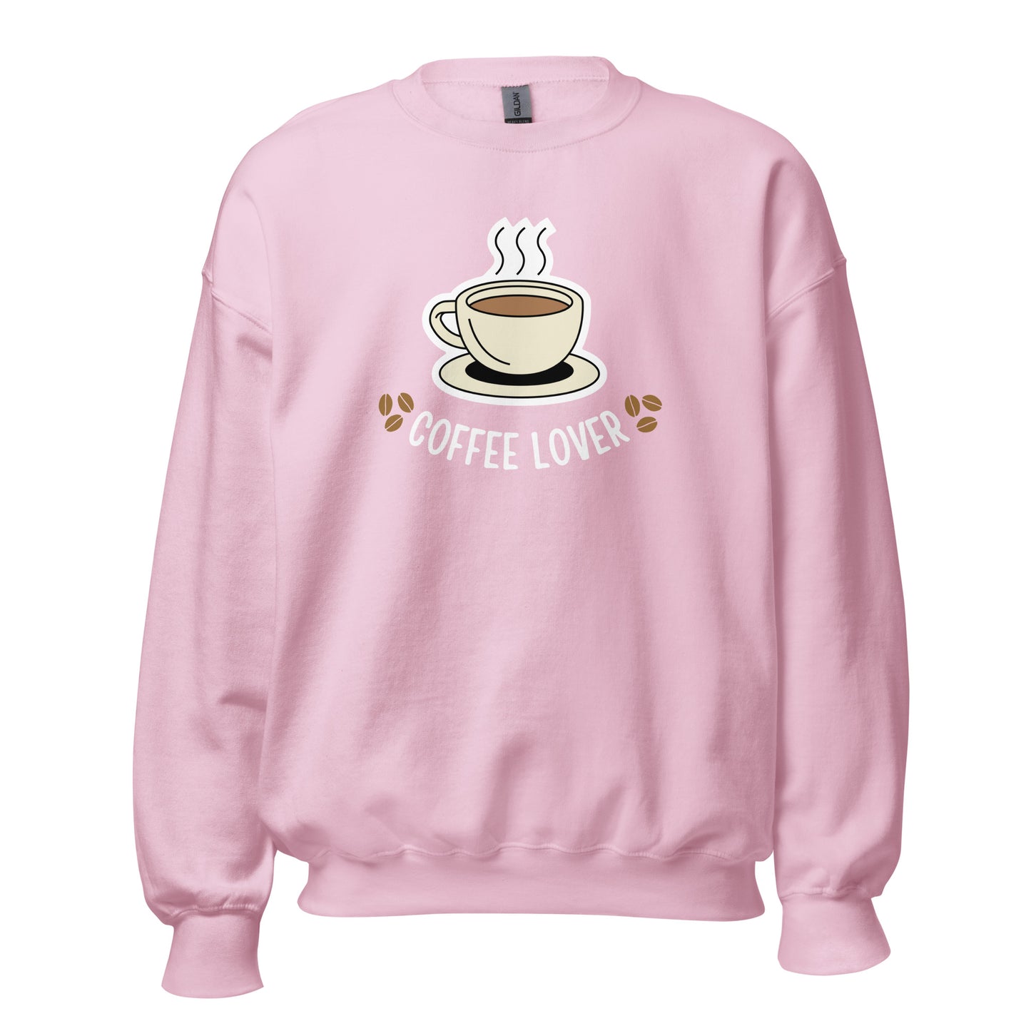 Coffee Lover - Unisex Sweatshirt Light Pink Unisex Sweatshirt Coffee Globally Fulfilled Printed Worldwide