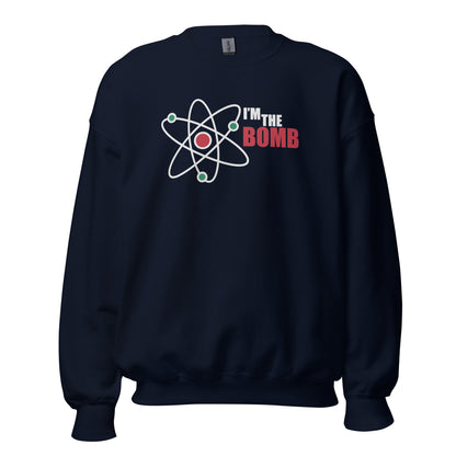 I'm The Bomb, Atom - Unisex Sweatshirt Navy Unisex Sweatshirt Science