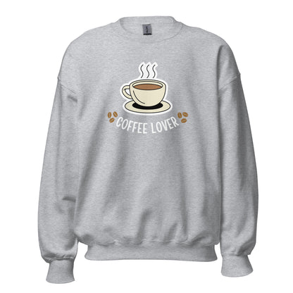 Coffee Lover - Unisex Sweatshirt Sport Grey Unisex Sweatshirt Coffee Globally Fulfilled Printed Worldwide