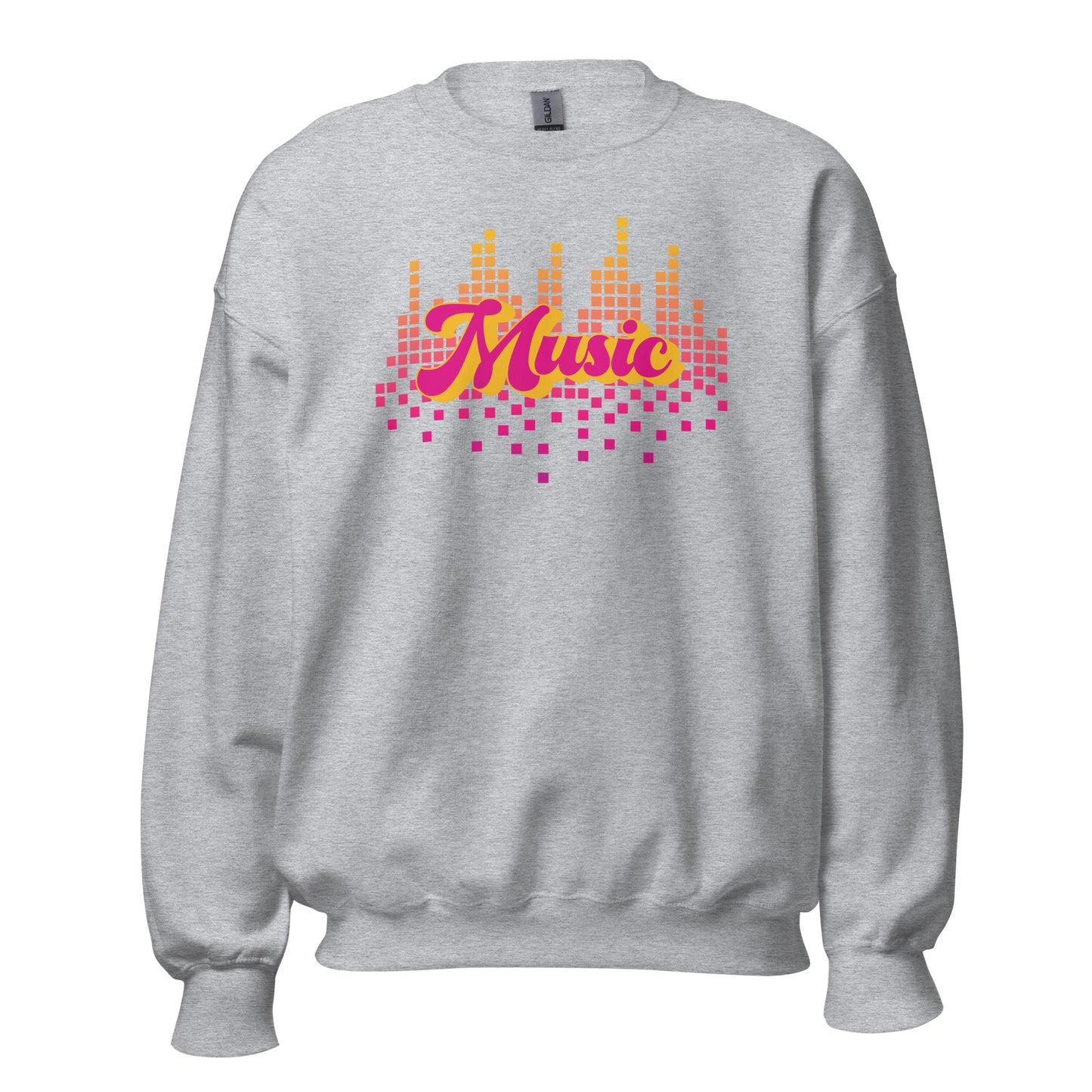 Music - Unisex Sweatshirt Sport Grey Unisex Sweatshirt Globally Fulfilled Music Printed Worldwide