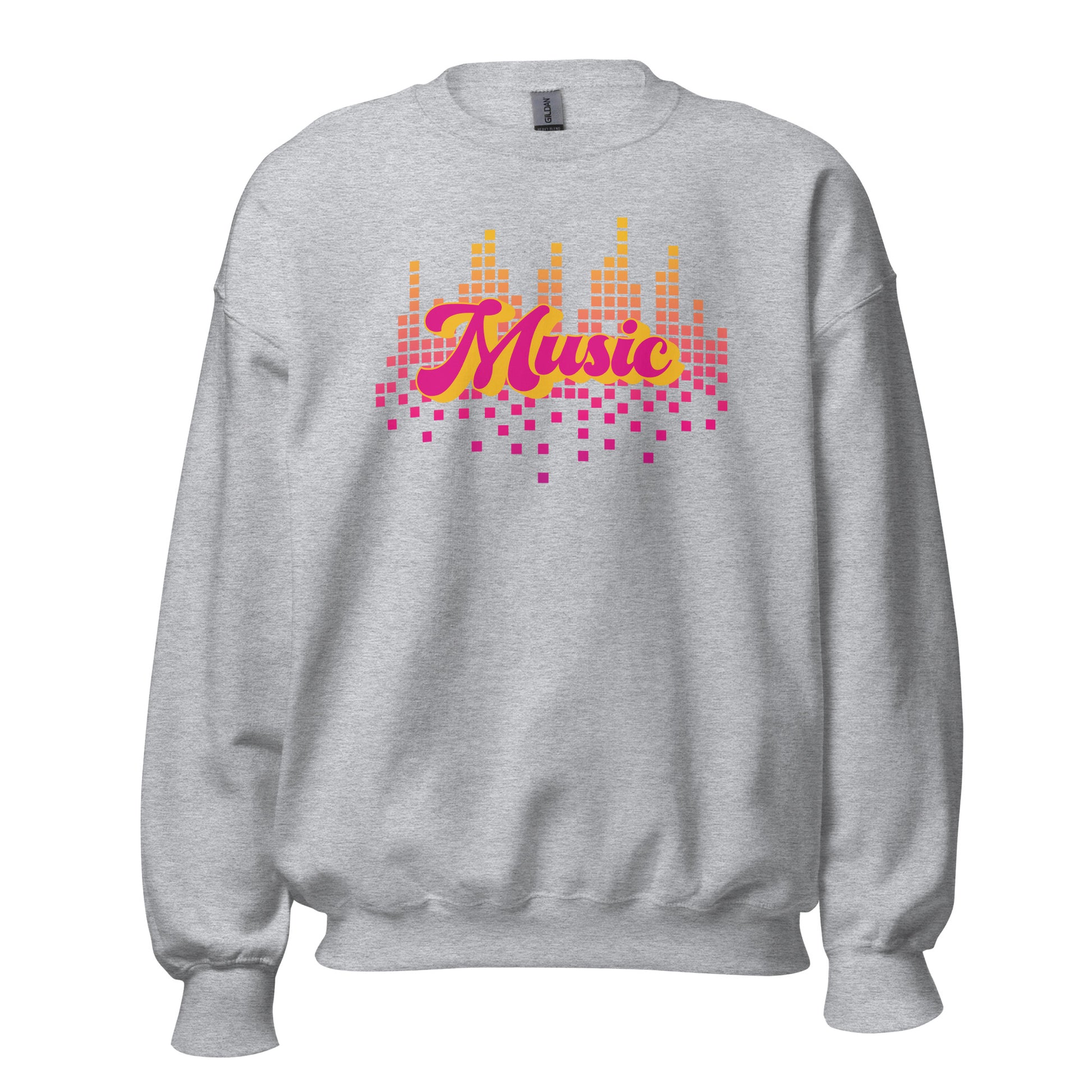 Music - Unisex Sweatshirt Sport Grey Unisex Sweatshirt Globally Fulfilled Music Printed Worldwide