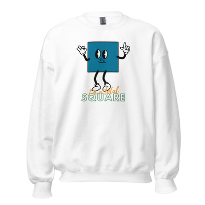 I'm A Total Square - Unisex Sweatshirt White Unisex Sweatshirt Globally Fulfilled Maths Printed Worldwide