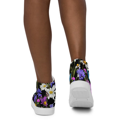 Butterfly Flowers - Women’s high top canvas shoes Womens High Top Shoes