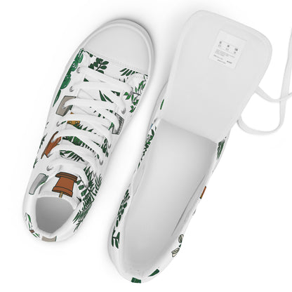 Plant Lover - Women’s high top canvas shoes Womens High Top Shoes Printed Offshore