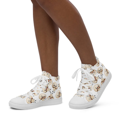Cute Mushrooms - Women’s high top canvas shoes Womens High Top Shoes