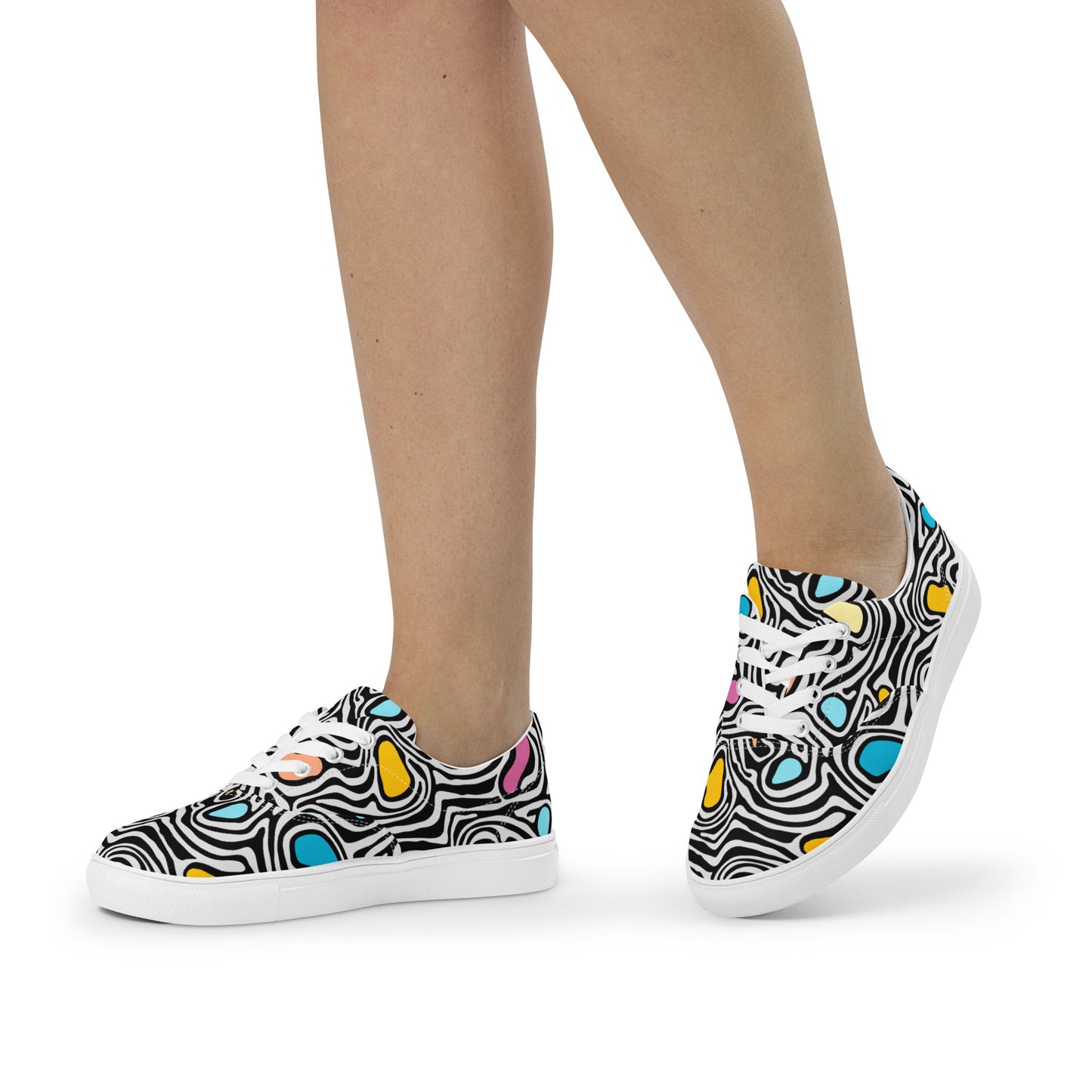 Trippy - Women’s lace-up canvas shoes Womens Lace Up Canvas Shoes