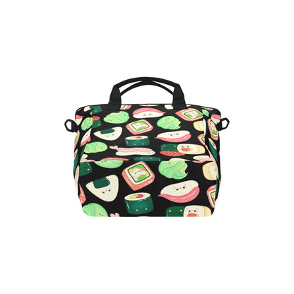 Happy Sushi - Tote Bag with Shoulder Strap Nylon Tote Bag