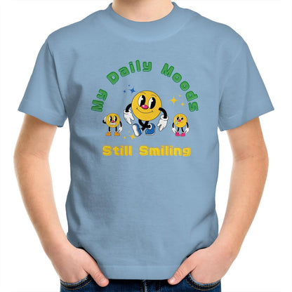 My Daily Moods - Kids Youth Crew T-Shirt Carolina Blue Kids Youth T-shirt