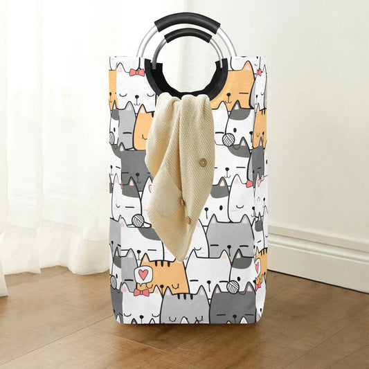 Cat Hello - Square Laundry Bag Square Laundry Bag Printed Offshore