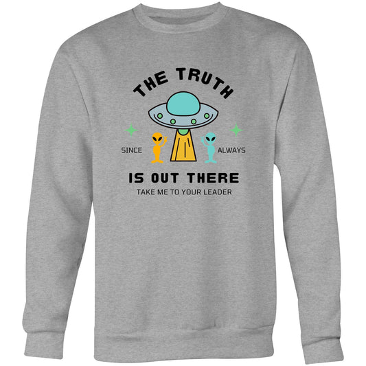 The Truth Is Out There - Crew Sweatshirt Grey Marle Sweatshirt Sci Fi