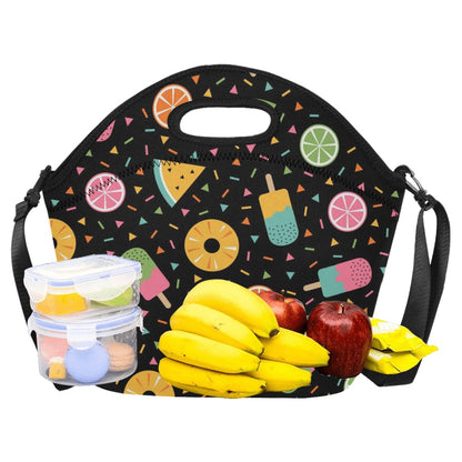 Summer Food - Neoprene Lunch Bag/Large Neoprene Lunch Bag/Large Food Printed Offshore