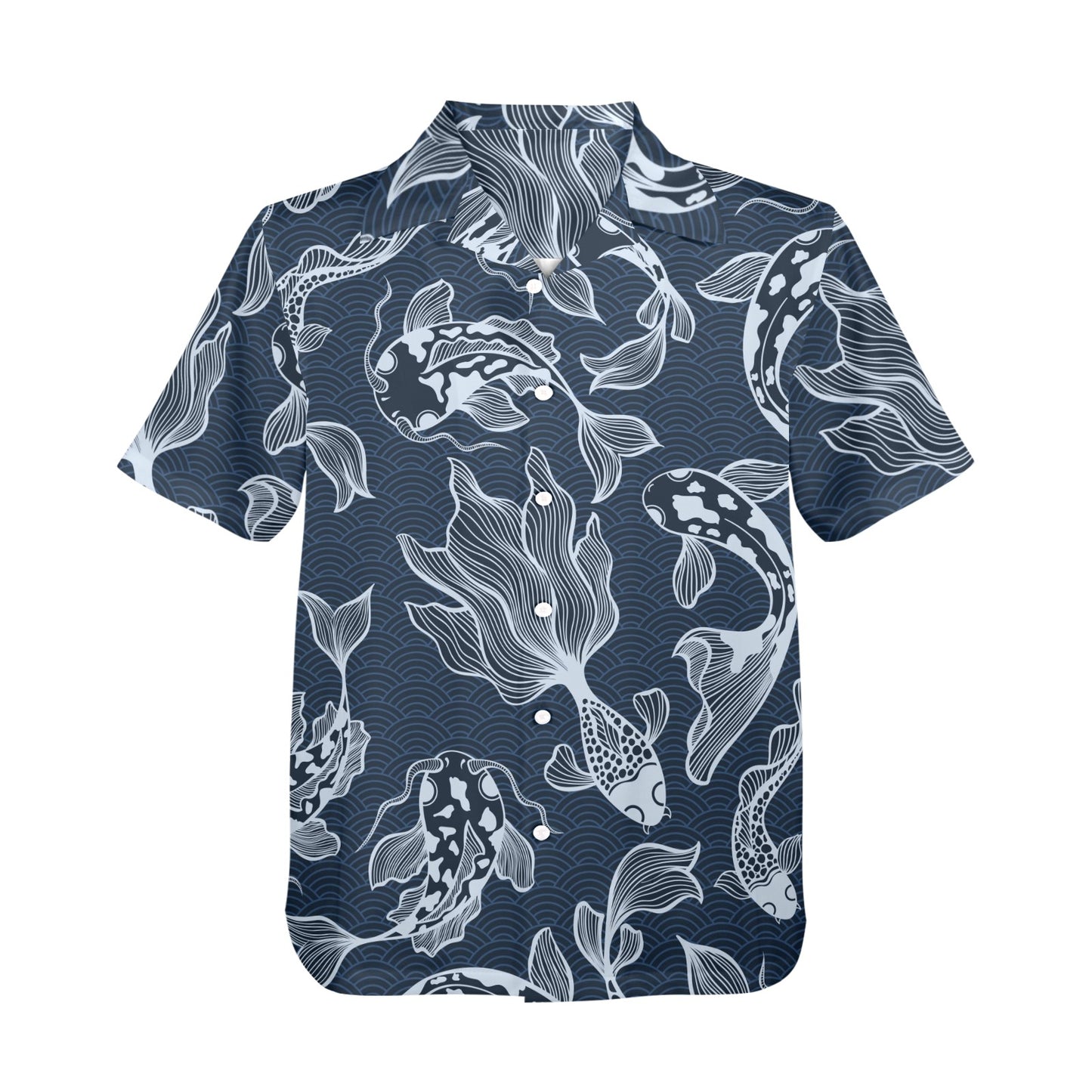 Blue Fish - Mens Hawaiian Shirt Mens Hawaiian Shirt