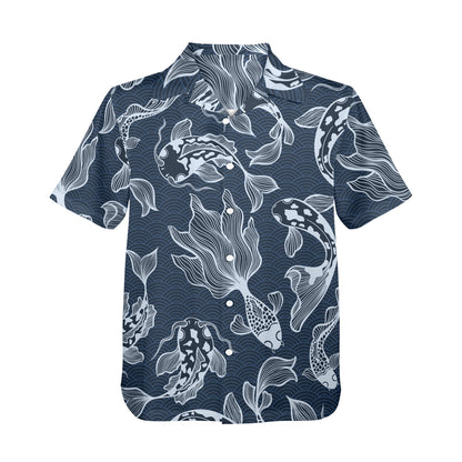 Blue Fish - Mens Hawaiian Shirt Mens Hawaiian Shirt