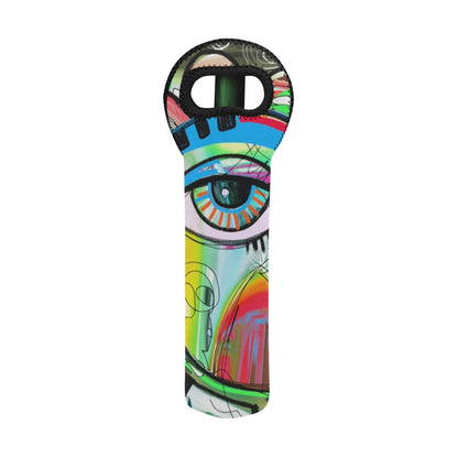 Graffiti Bird - Neoprene Wine Bag Wine Bag Printed Offshore