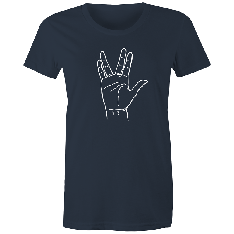 Greetings - Women's T-shirt Navy Womens T-shirt Sci Fi Womens