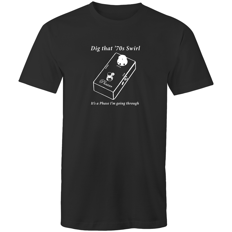 It's A Phase - Mens T-Shirt Black Mens T-shirt Funny Mens Music