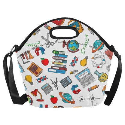 School Time - Neoprene Lunch Bag/Large Neoprene Lunch Bag/Large Printed Offshore