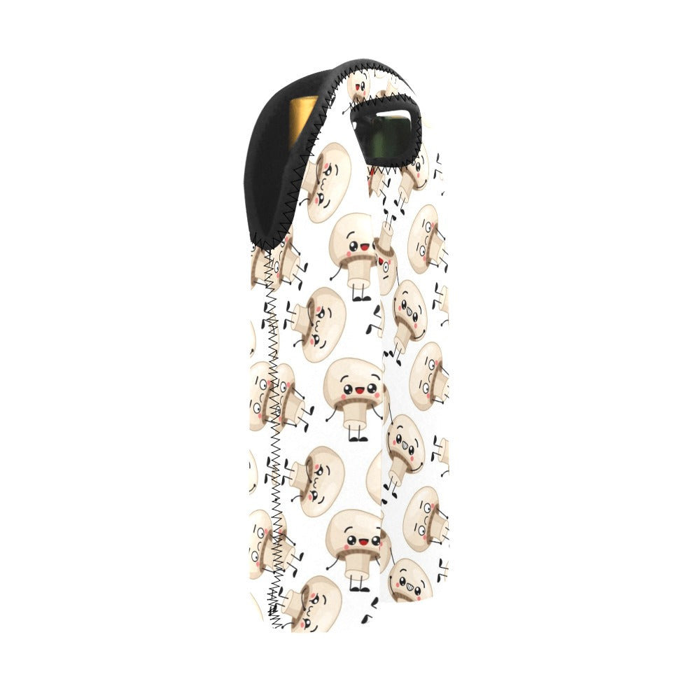 Cute Mushrooms - 2-Bottle Neoprene Wine Bag 2 Bottle Wine Bag Printed Offshore