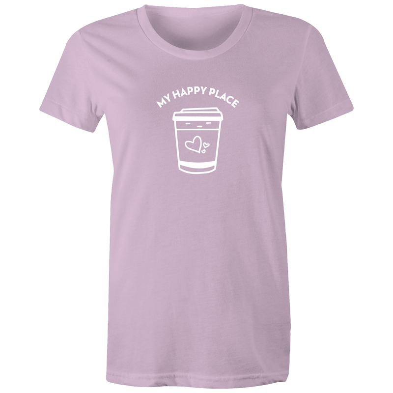 My Happy Place - Women's T-shirt Lavender Womens T-shirt Coffee Womens
