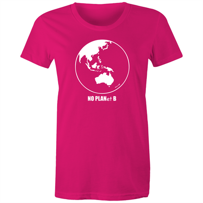 No Planet B - Women's T-shirt Fuchsia Womens T-shirt Environment Womens