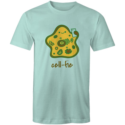 Cell-fie - Mens T-Shirt Aqua Mens T-shirt Science