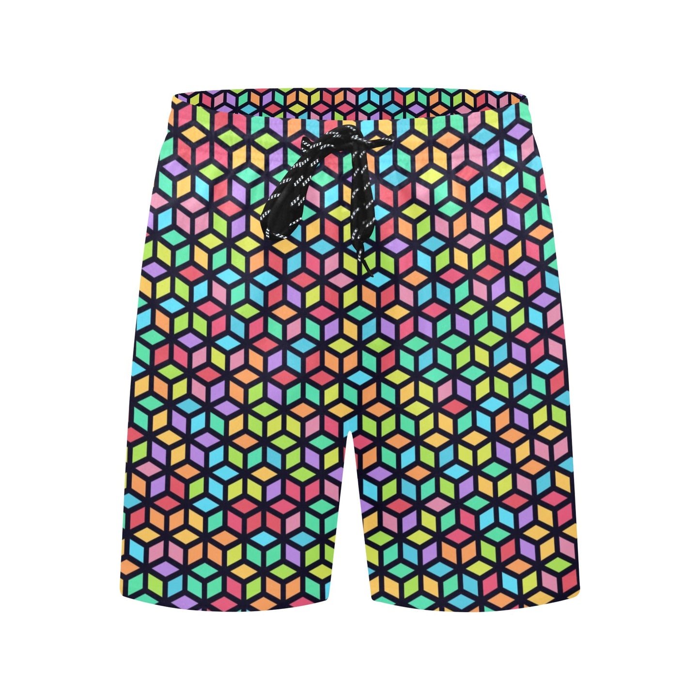 Tesselate - Men's Mid-Length Beach Shorts Men's Mid-Length Beach Shorts Funny Printed Offshore