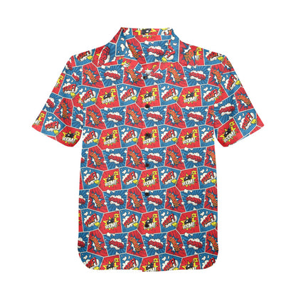 Comic Book Pop - Mens Hawaiian Shirt Mens Hawaiian Shirt