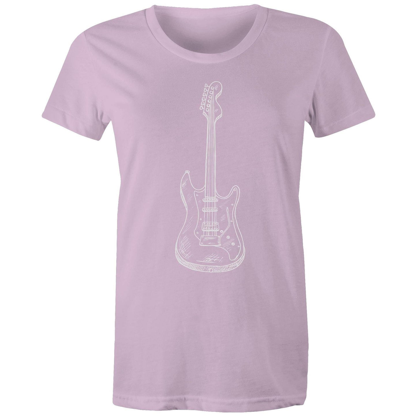 Guitar - Women's T-shirt Lavender Womens T-shirt Music Womens