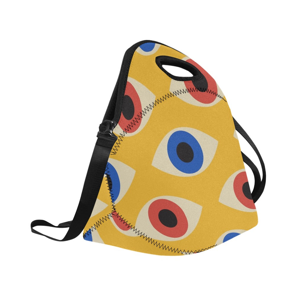 Eyes on Yellow - Neoprene Lunch Bag/Large Neoprene Lunch Bag/Large Printed Offshore