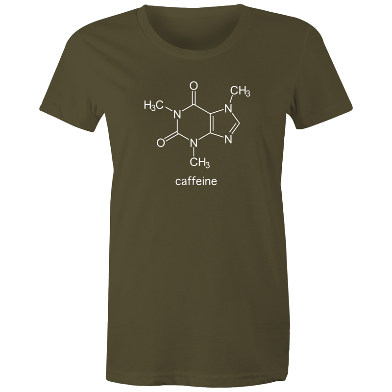 Caffeine Molecule - Women's T-shirt Army Womens T-shirt Coffee Science Womens