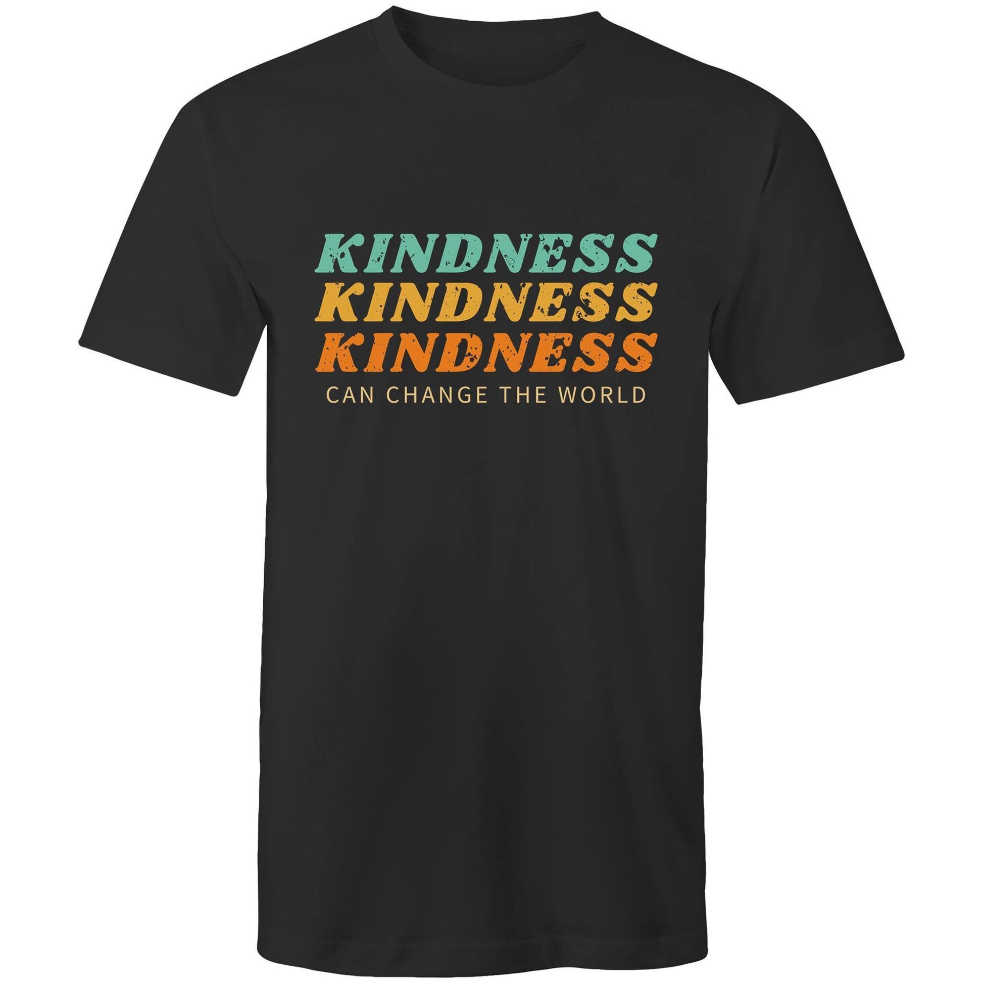 Kindness Can Change The World - Mens T-Shirt Black Mens T-shirt Mens Retro