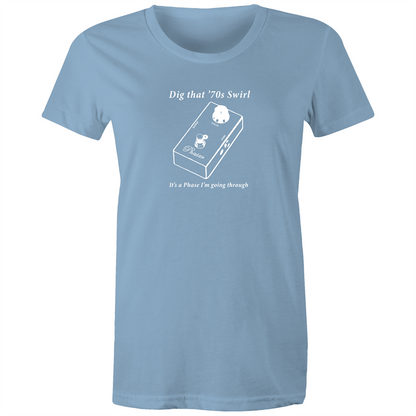 It's A Phase - Women's T-shirt Carolina Blue Womens T-shirt Music Womens