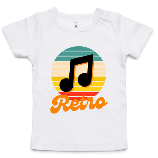 Retro Baby T-shirt White Baby T-shirt Retro