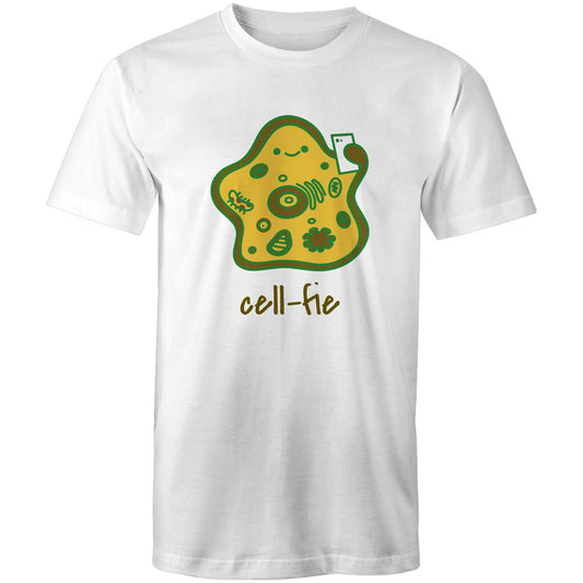 Cell-fie - Mens T-Shirt White Mens T-shirt Science