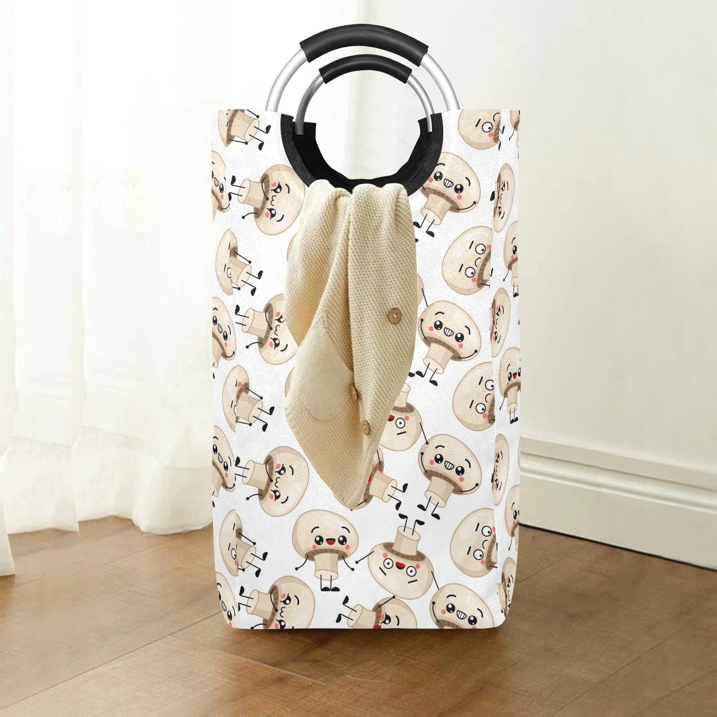 Cute Mushrooms - Square Laundry Bag Square Laundry Bag Printed Offshore