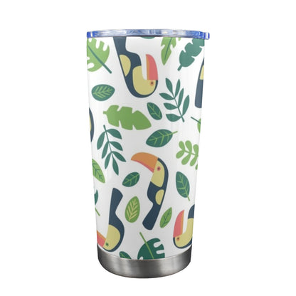 Toucans - 20oz Travel Mug with Clear Lid Clear Lid Travel Mug