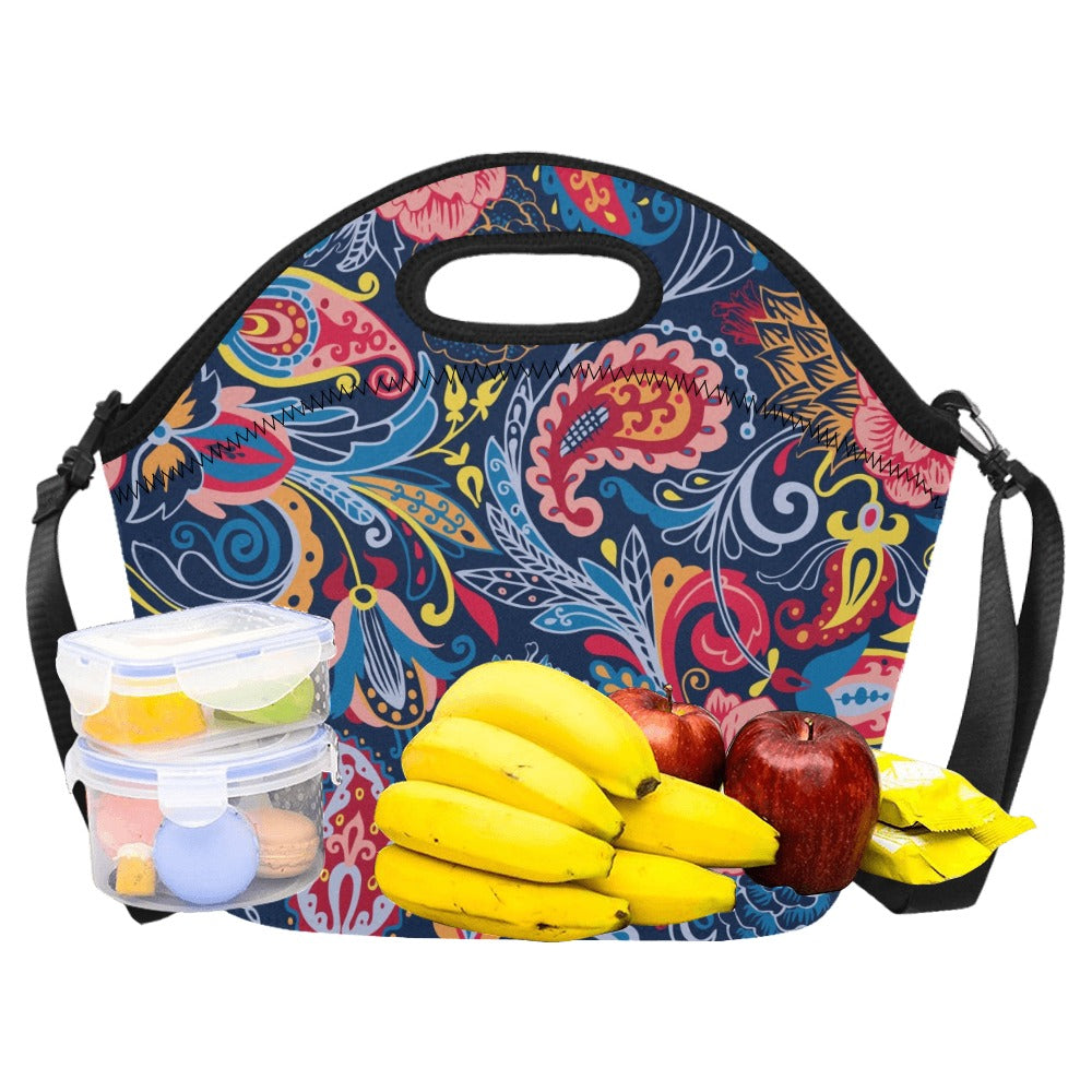 Paisley - Neoprene Lunch Bag/Large Neoprene Lunch Bag/Large Printed Offshore