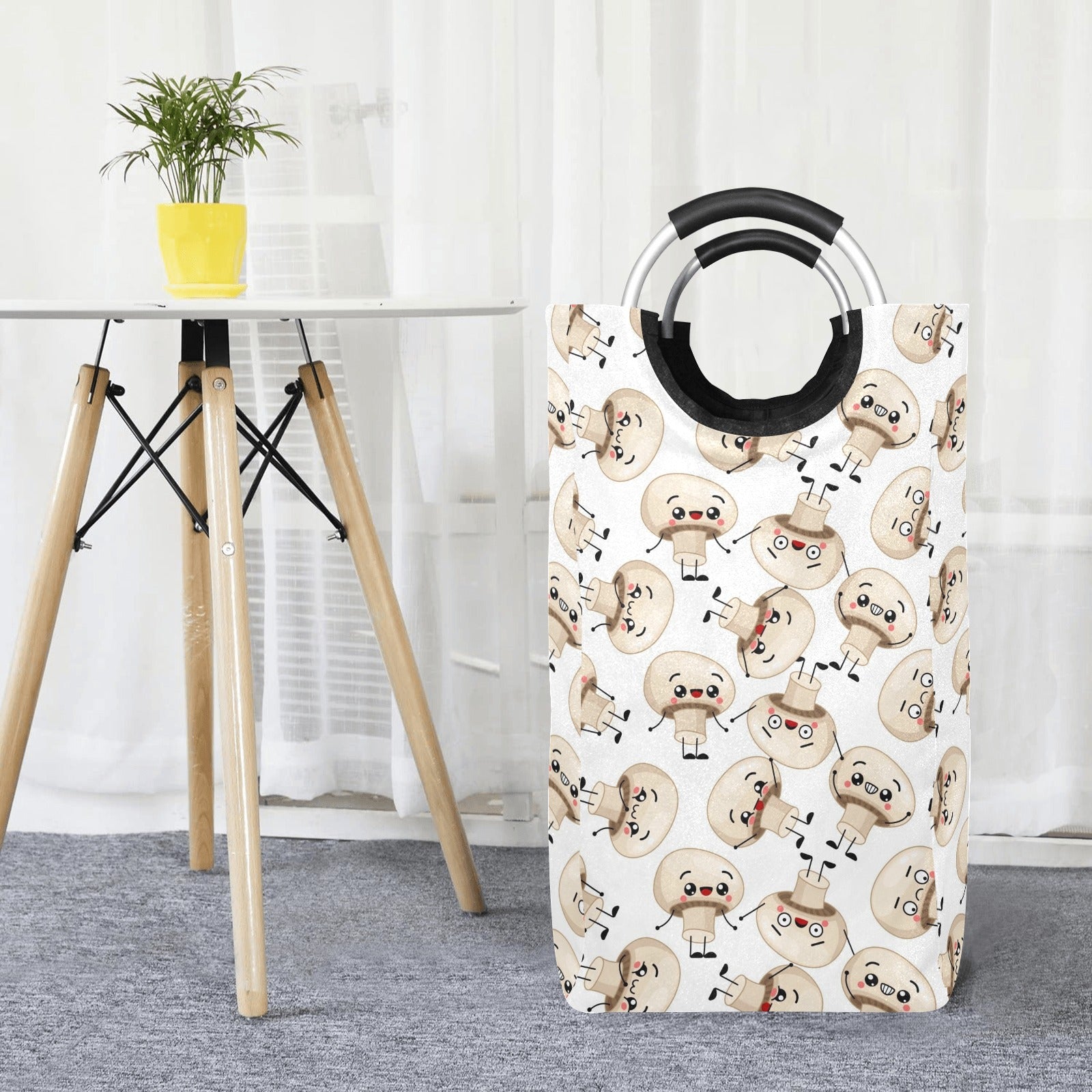 Cute Mushrooms - Square Laundry Bag Square Laundry Bag Printed Offshore