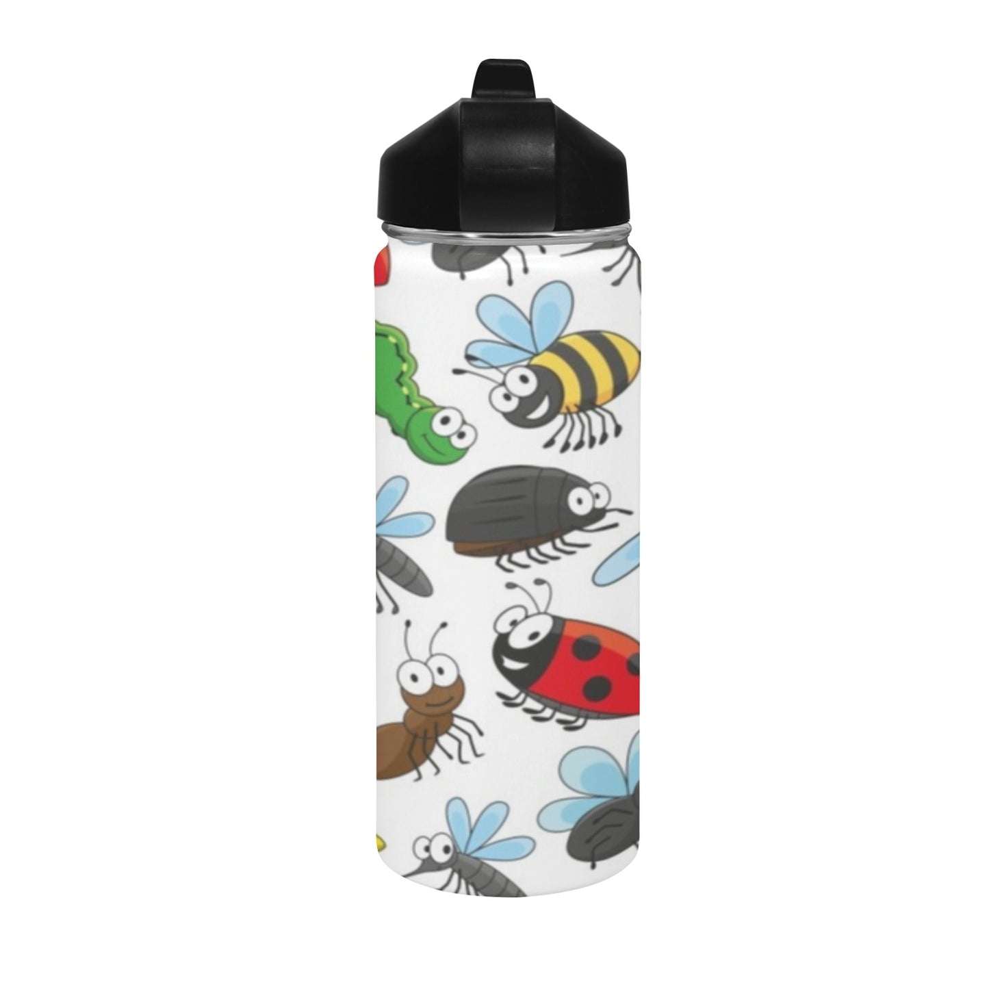 Little Creatures - Insulated Water Bottle with Straw Lid (18 oz) Insulated Water Bottle with Straw Lid