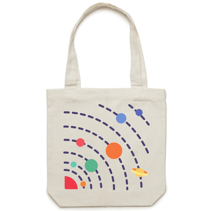 Solar System - Canvas Tote Bag Cream One-Size Tote Bag Space