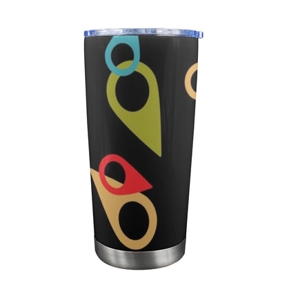 Where Am I - 20oz Travel Mug with Clear Lid Clear Lid Travel Mug Printed Offshore