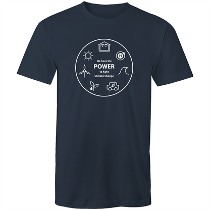 We Have The Power - Mens T-Shirt Navy Mens T-shirt Environment Mens Science