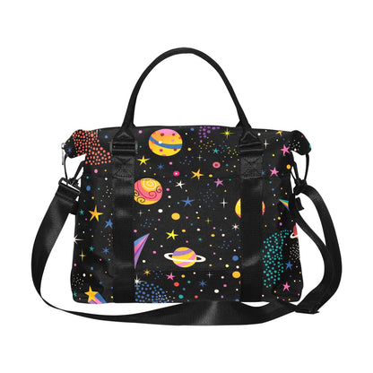 Colourful Space - Square Duffle Bag Square Duffle Bag
