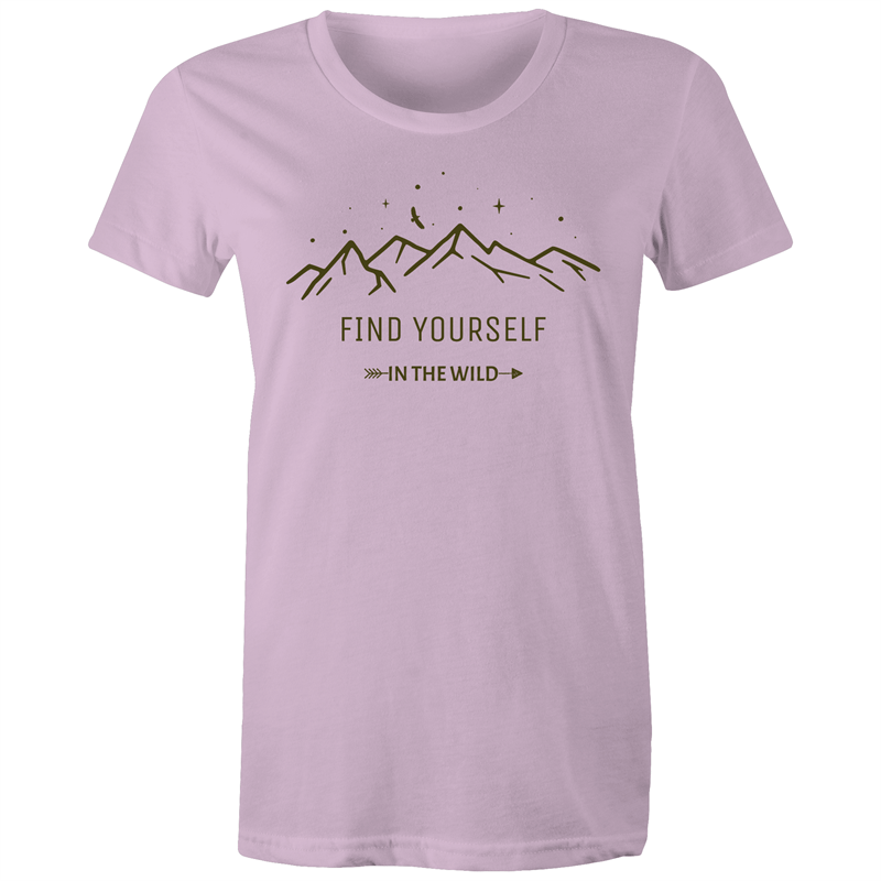 Find yourself In The Wild - Women's T-shirt Lavender Womens T-shirt Environment Womens