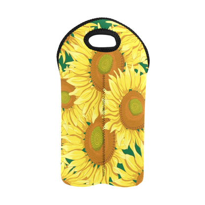 Sunflowers - 2-Bottle Neoprene Wine Bag 2 Bottle Wine Bag Printed Offshore